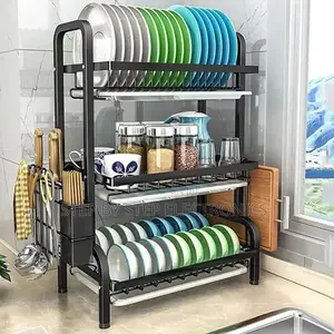 Heavy Duty 3 Tier 3 Layer Cutlery Drying Dish Drainer Dish Racks