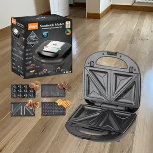 Raf R.594x 750w 6 in 1 Sandwich Maker With Donut and Waffle Plates