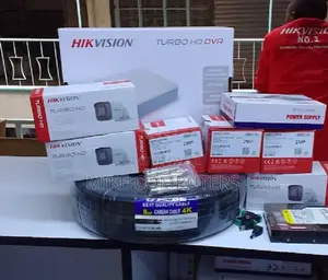 4 Channel CCTV Complete Kit-Hikvision 1080p 2mp 3 Camera