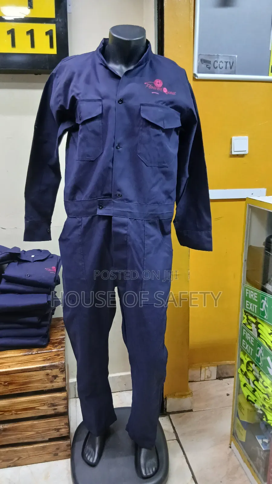 Iindustrial Front Button Coveralls