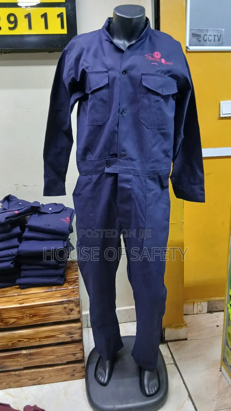 Iindustrial Front Button Coveralls