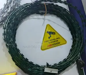 Anti Climb Green Razor Wire
