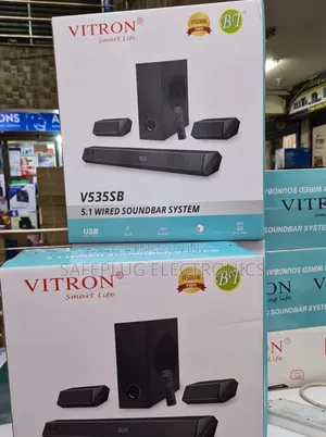 5.1ch Vitron V535sb Soundbar Speaker System - Quality Bass Output