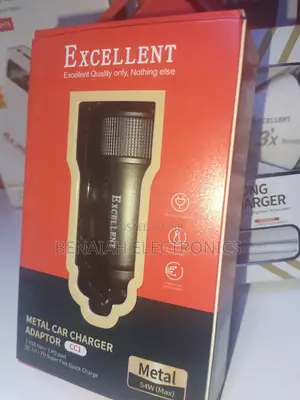 Excellent Car Phone Charger 54 Watts Fast Charging Adapter (Metal)