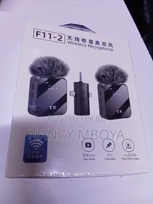 3 in 1 F11-2 Dual Wireless Microphone for iPhone and Android