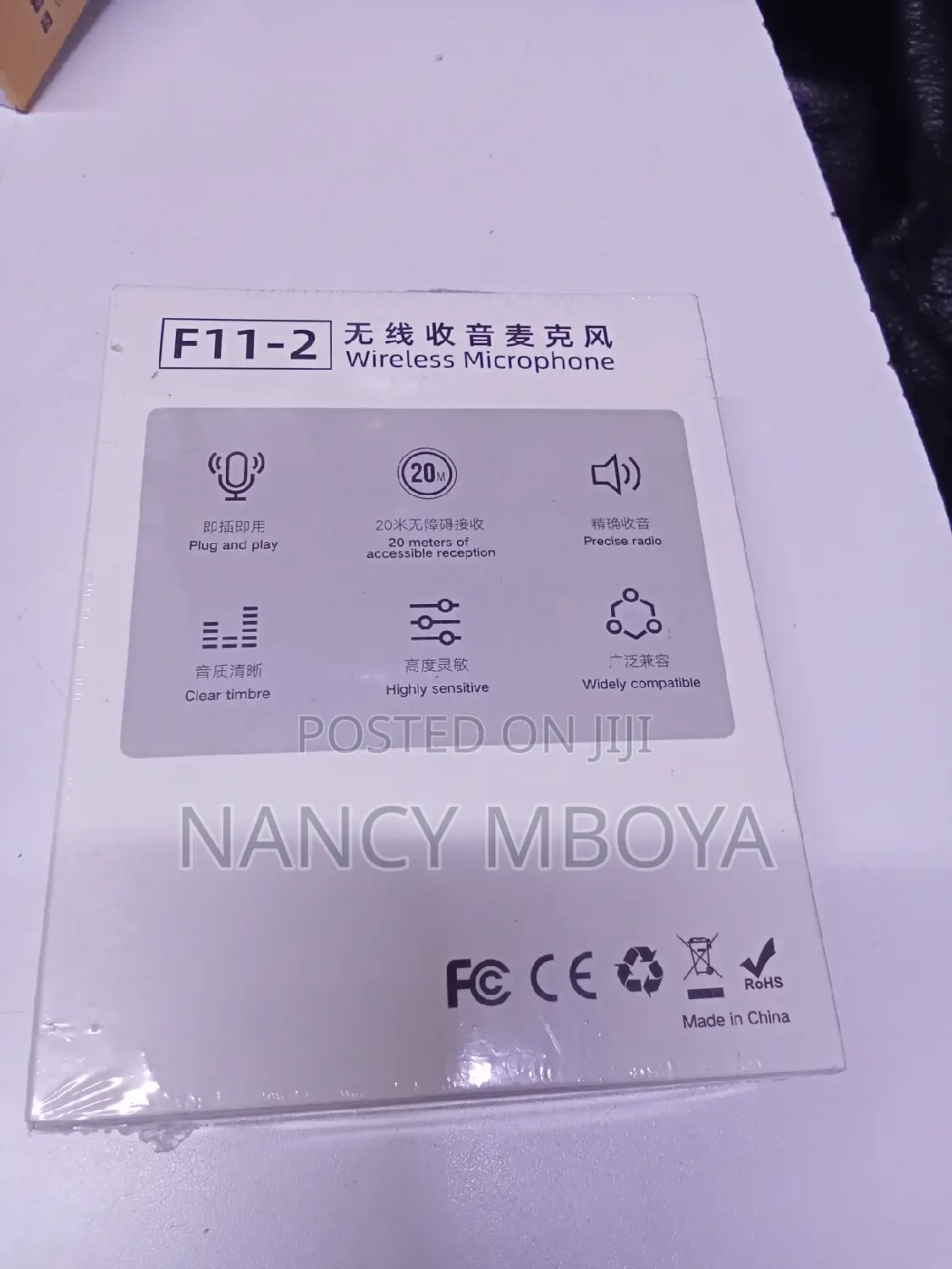 3 in 1 F11-2 Dual Wireless Microphone for iPhone and Android