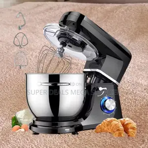 Reki 1200w Electric Stand Mixer With 6 Litres Stainless Steel Bowl Set