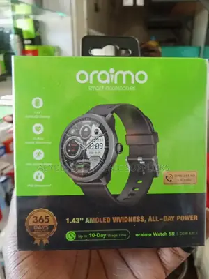 Oraimo Watch 5r Smart Watch With 1.43 Amoled Vividness Display