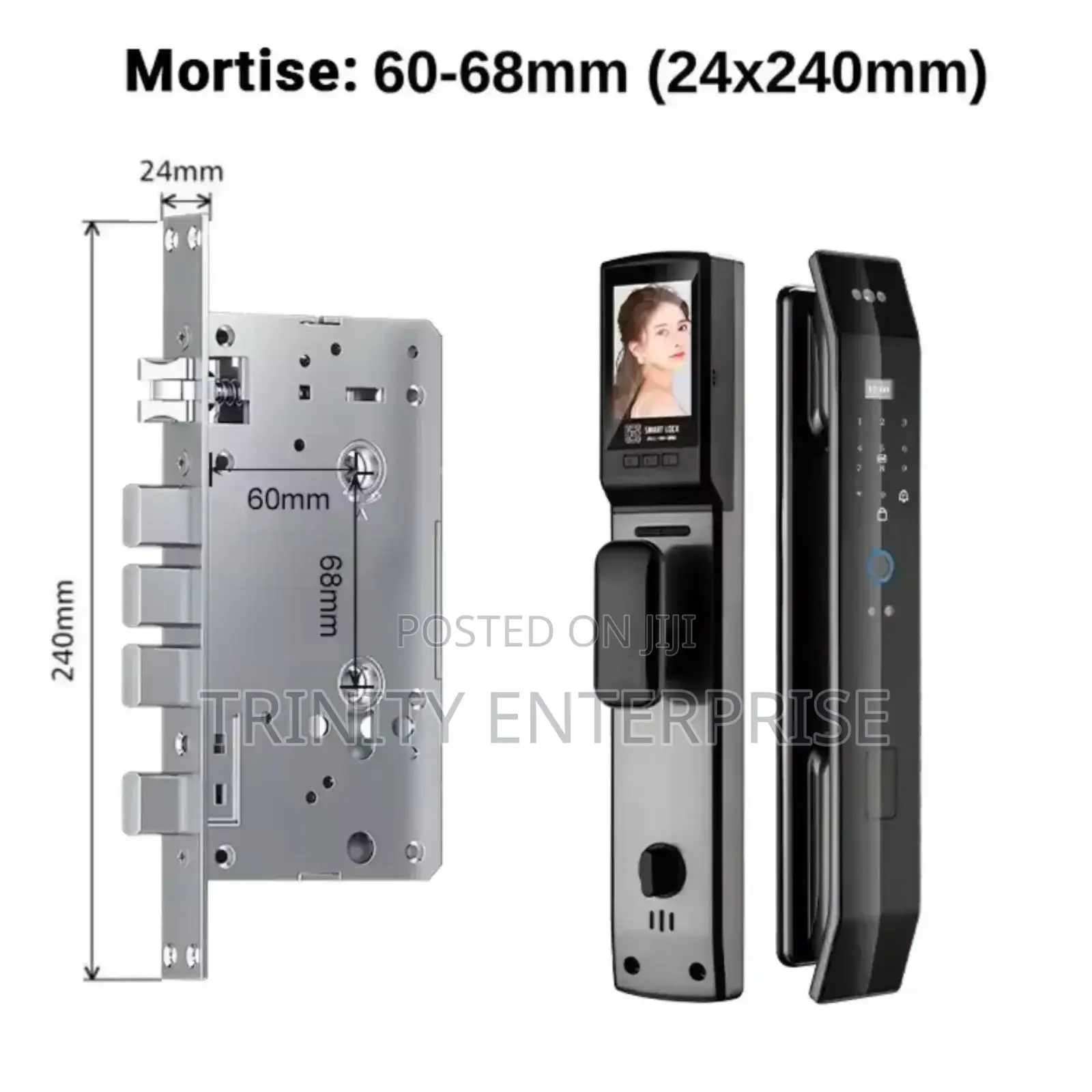 Smart Door Lock With Camera 3d Face Recognition Fingerprints Card Code