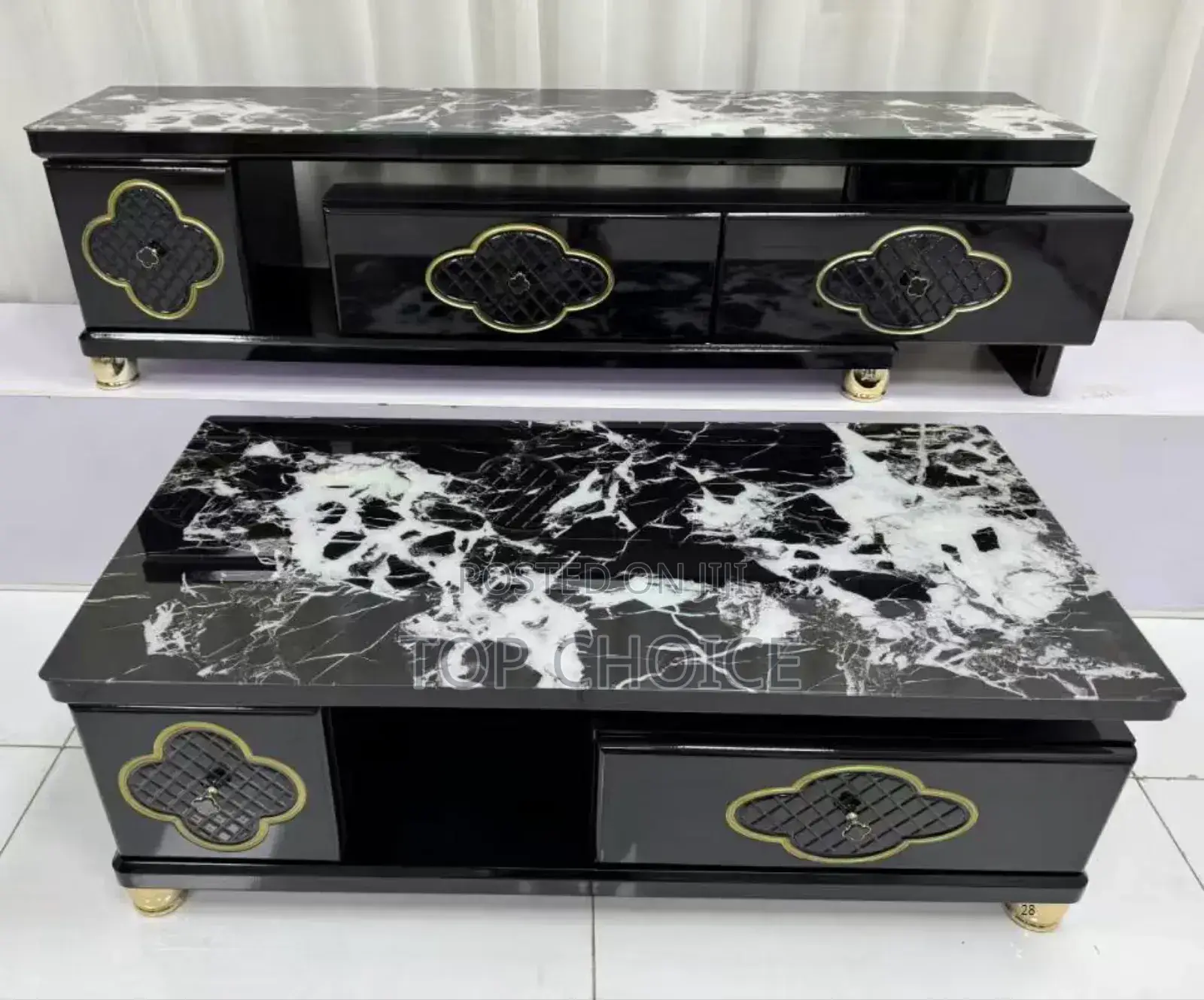 Modern Marble Top Set