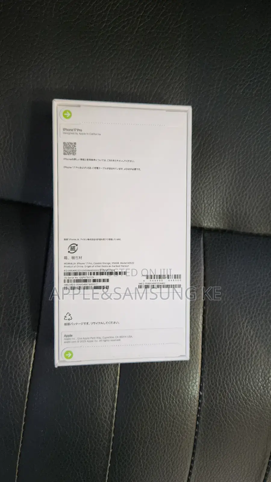 New Apple iPhone 17 Pro 256 GB Orange