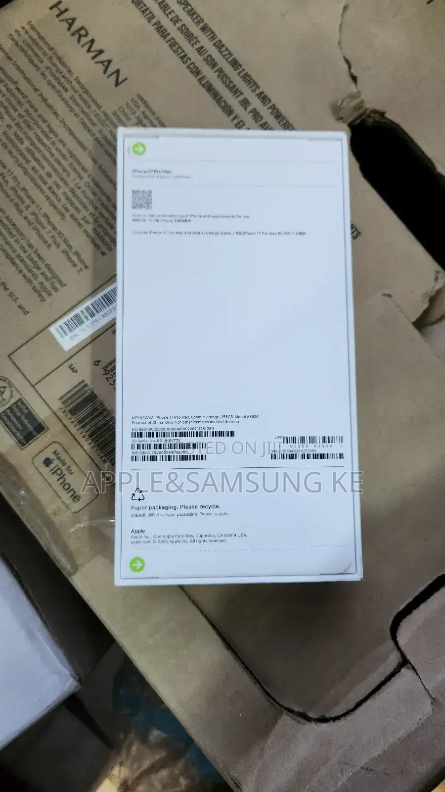 New Apple iPhone 17 Pro Max 512 GB Orange