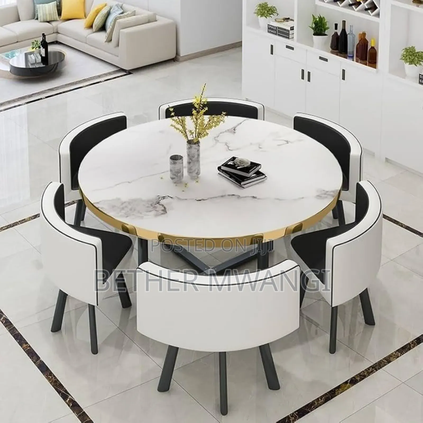 7 Pc Round Dining Table Set in Kenya