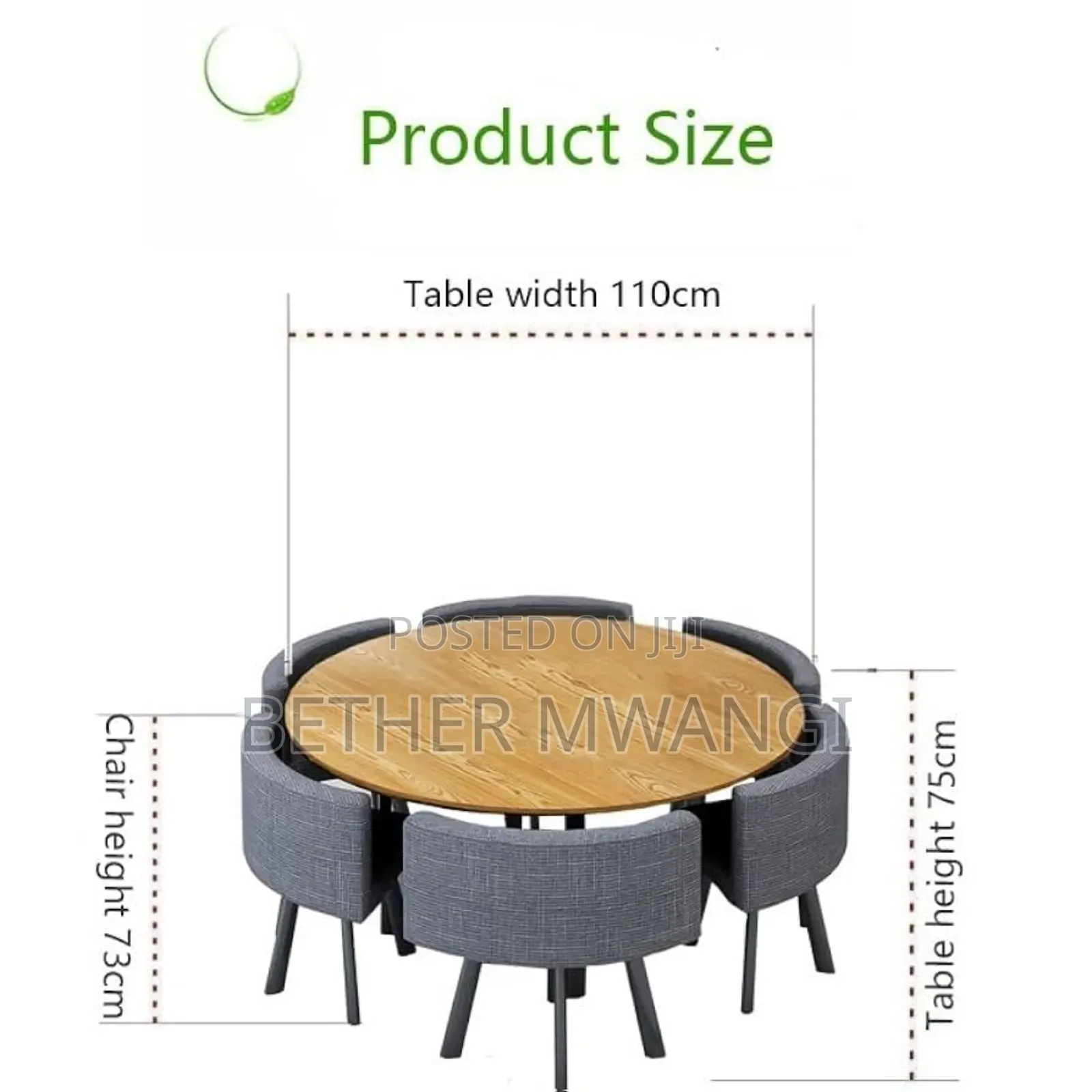 7 Pc Round Dining Table Set in Kenya