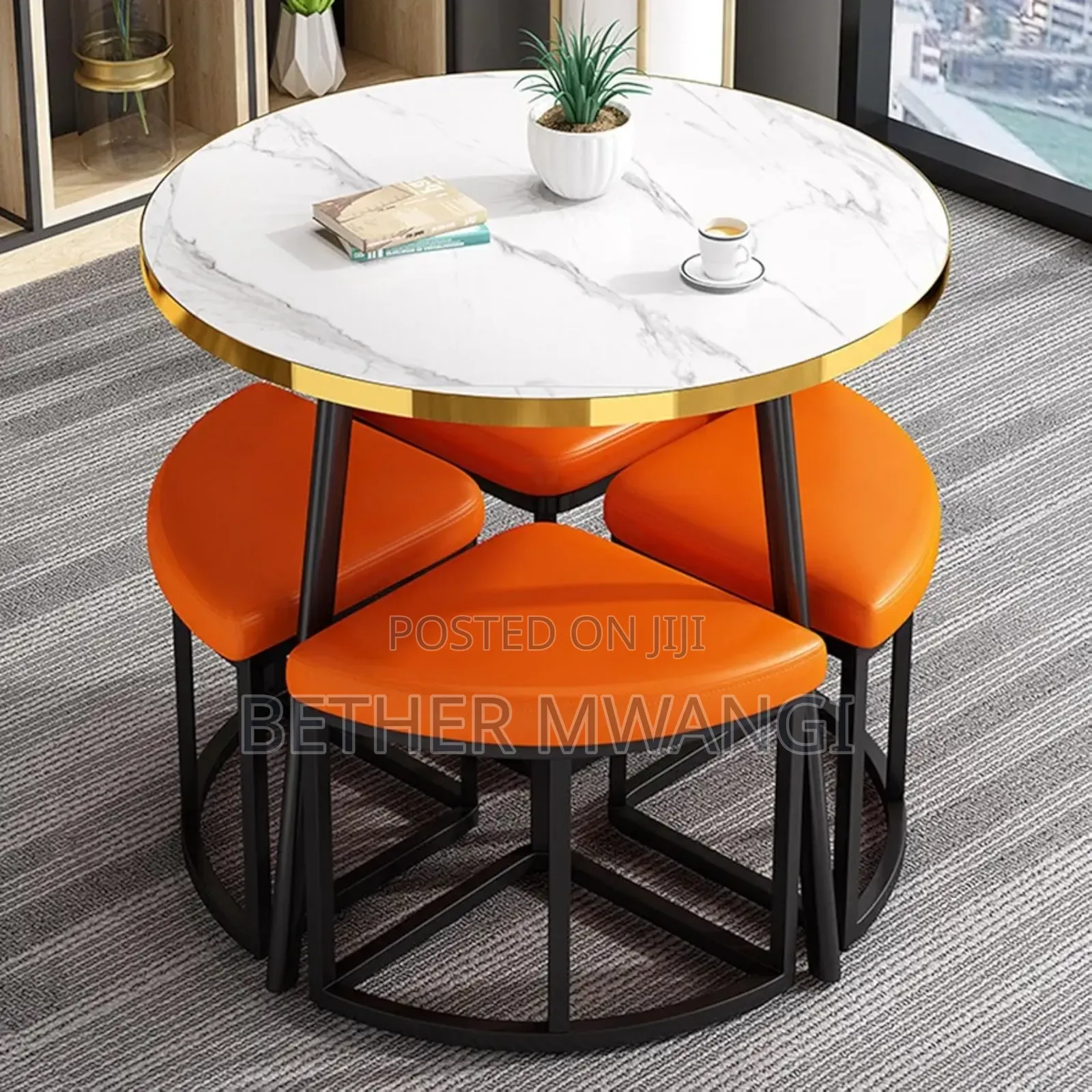 5 PCS Round Dinning Set in Kenya