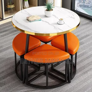 5 PCS Round Dinning Set in Kenya