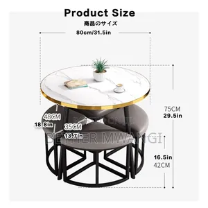 5 PCS Round Dinning Set in Kenya