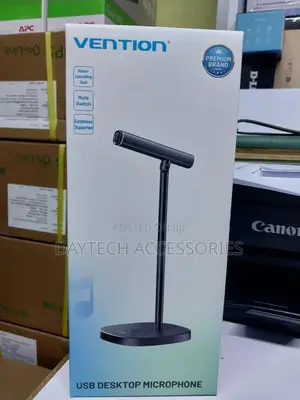 Vention Usb Desktop Microphone With Mute Button Black
