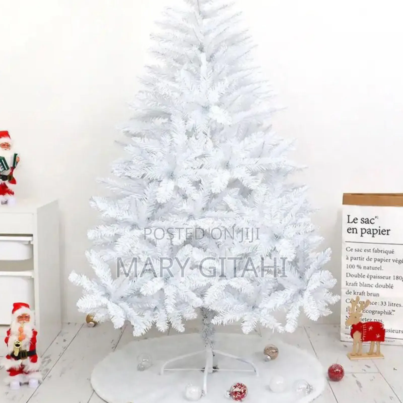 White Christmas Tree* Size 1.5meters (5ft