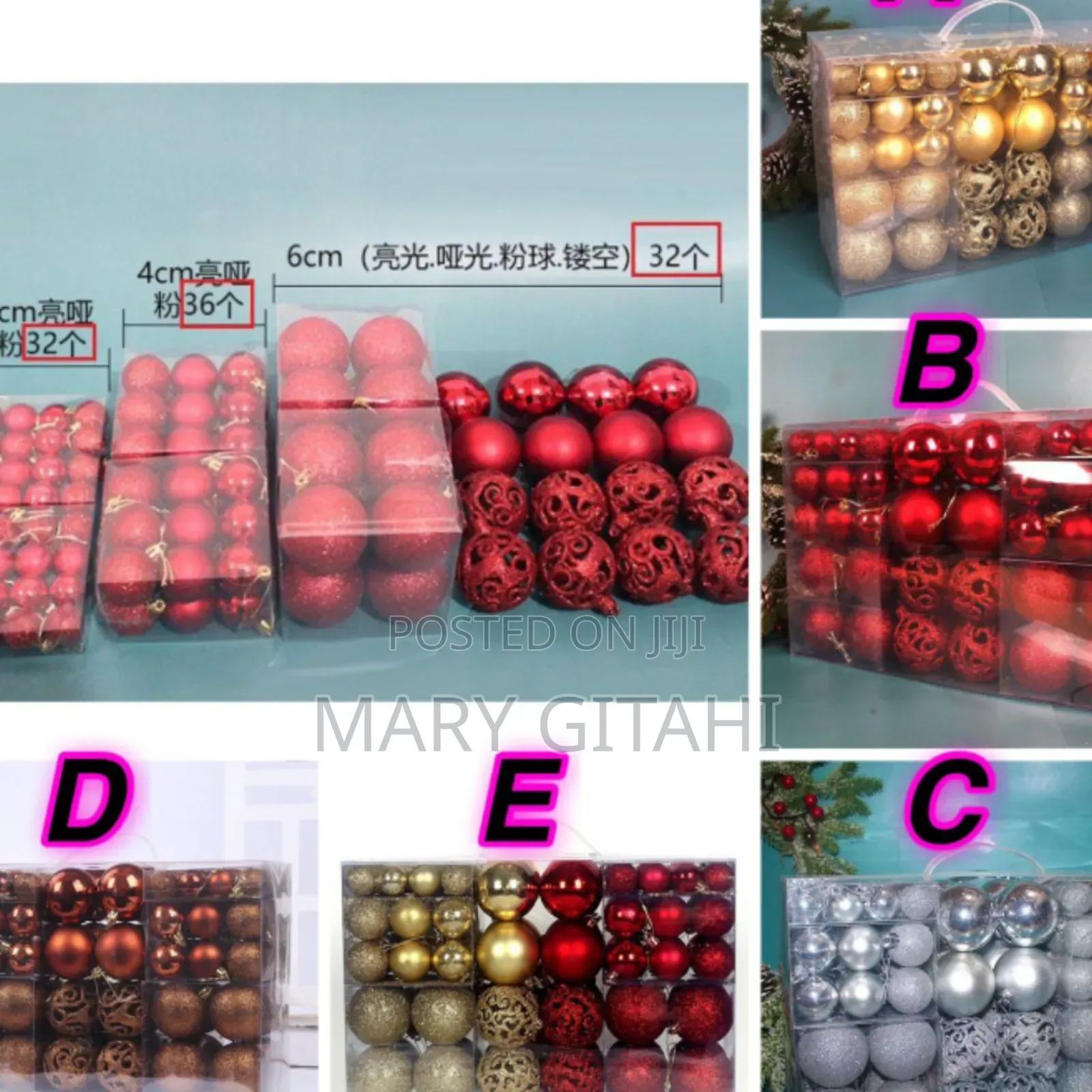 100pcs Christmas Ball Ornaments