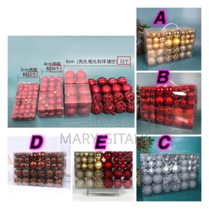 Multicoloured 100pcs Christmas Ball Ornaments