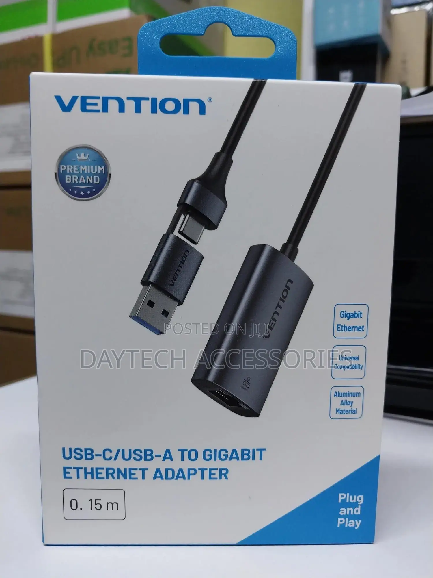 Vention Usb-C/Usb-a 0.15m to 1000m Ethernet Adapter.