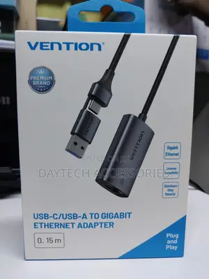 Vention Usb-C/Usb-a 0.15m to 1000m Ethernet Adapter.