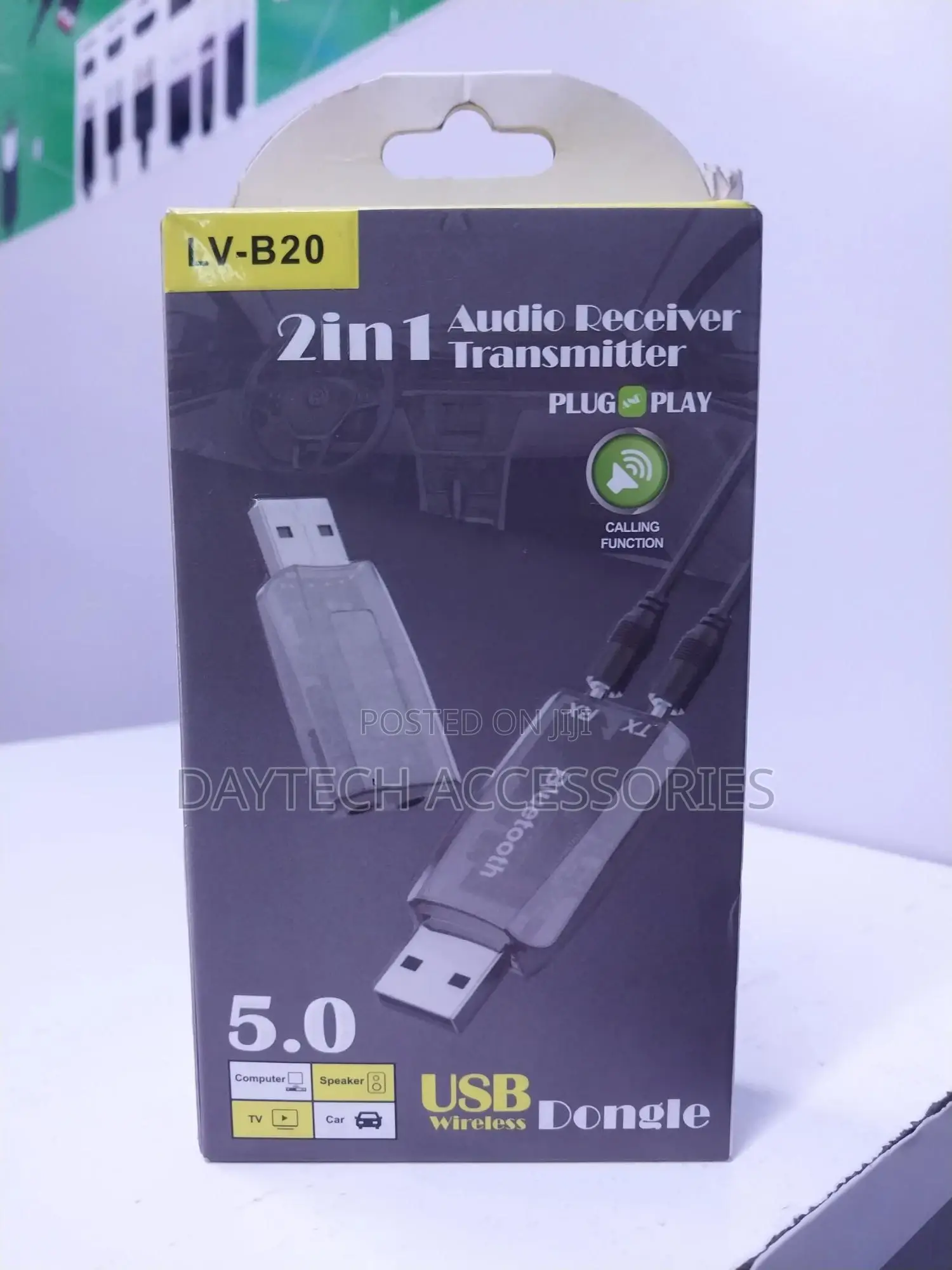 2-in-1 Wireless Bluetooth Transmitter/Receiver Audio Adapter.