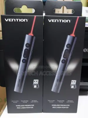 Vention Wireless Presentation Clicker With Red Laser Pointer 2.4ghz.