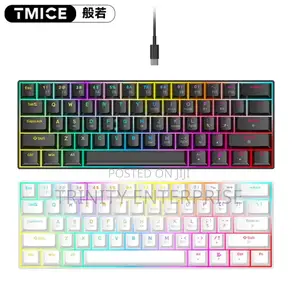 60% RGB/Wired | Hot-Swappable Keys Usb Hub | Compact Gaming Keyboard