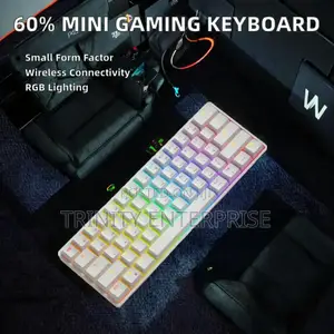 60% RGB Led Backlit Gaming Keyboard Abs Membrane Keycaps With Type C