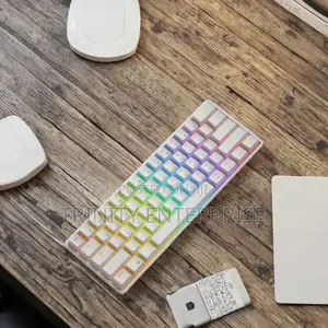 60% Mechanical Gaming Keyboard RGB Led Backlit Gamer Type C Keyboard,