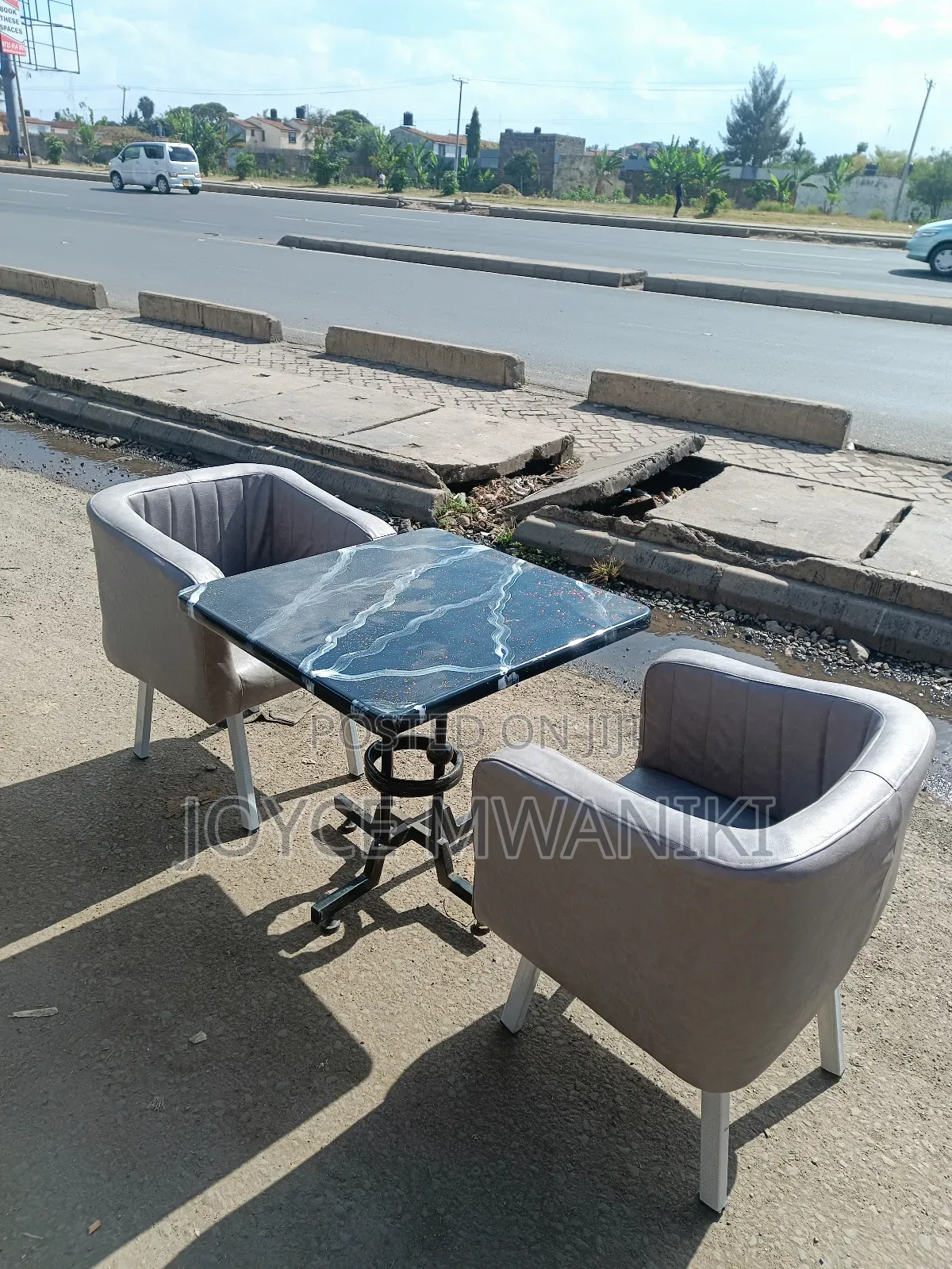 Vip, 2 Seater Restaurant Set , Grey 