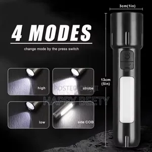 *Mini Edc Flashlights Usb Rechargeable Torch With 4 Modes Outdoor
