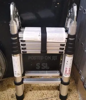 Aluminium Double Telescopic Ladder-(1.9+1.9mtrs)