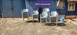 Royal Plastic Chairs With Metal Tubing Legs