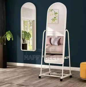 GLZ Metal Framed Decorative Dressing Floor Standing Mirror