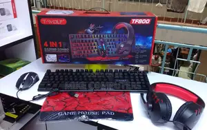 4 in 1 Game Mechanical Feel Keyboard Mouse Headphone Mousepad