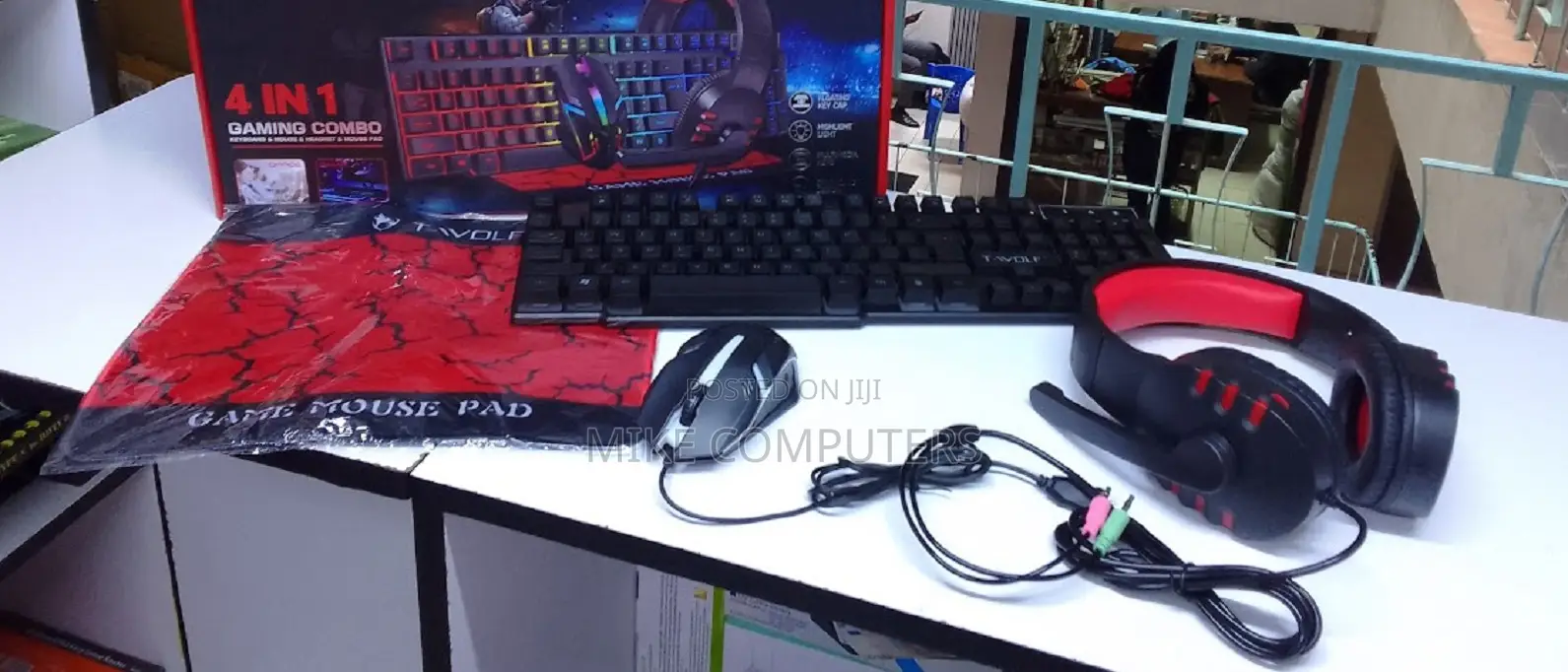Combos Mechanical Feel Gaming Sets RGB Backlight Keyboard