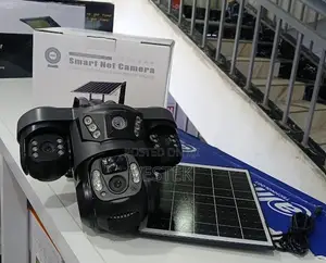 V380 Pro 4g Triple Lens Solar CCTV Security Camera, 3 Adjustable Lens