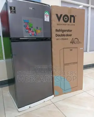 Colour Grey- Von 175litres Fridge