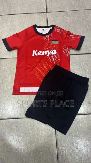 Kids Kenya Rugby Red Kit