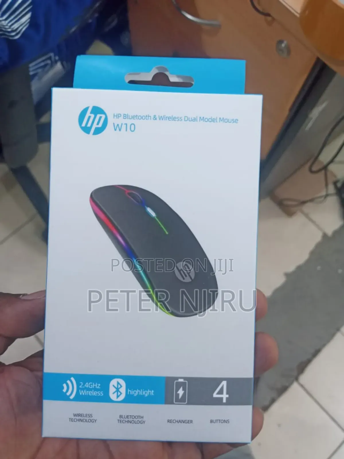 Hp Bluetooth and Wireless Dual Model Mouse W10