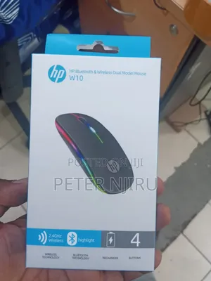 Hp Bluetooth and Wireless Dual Model Mouse W10