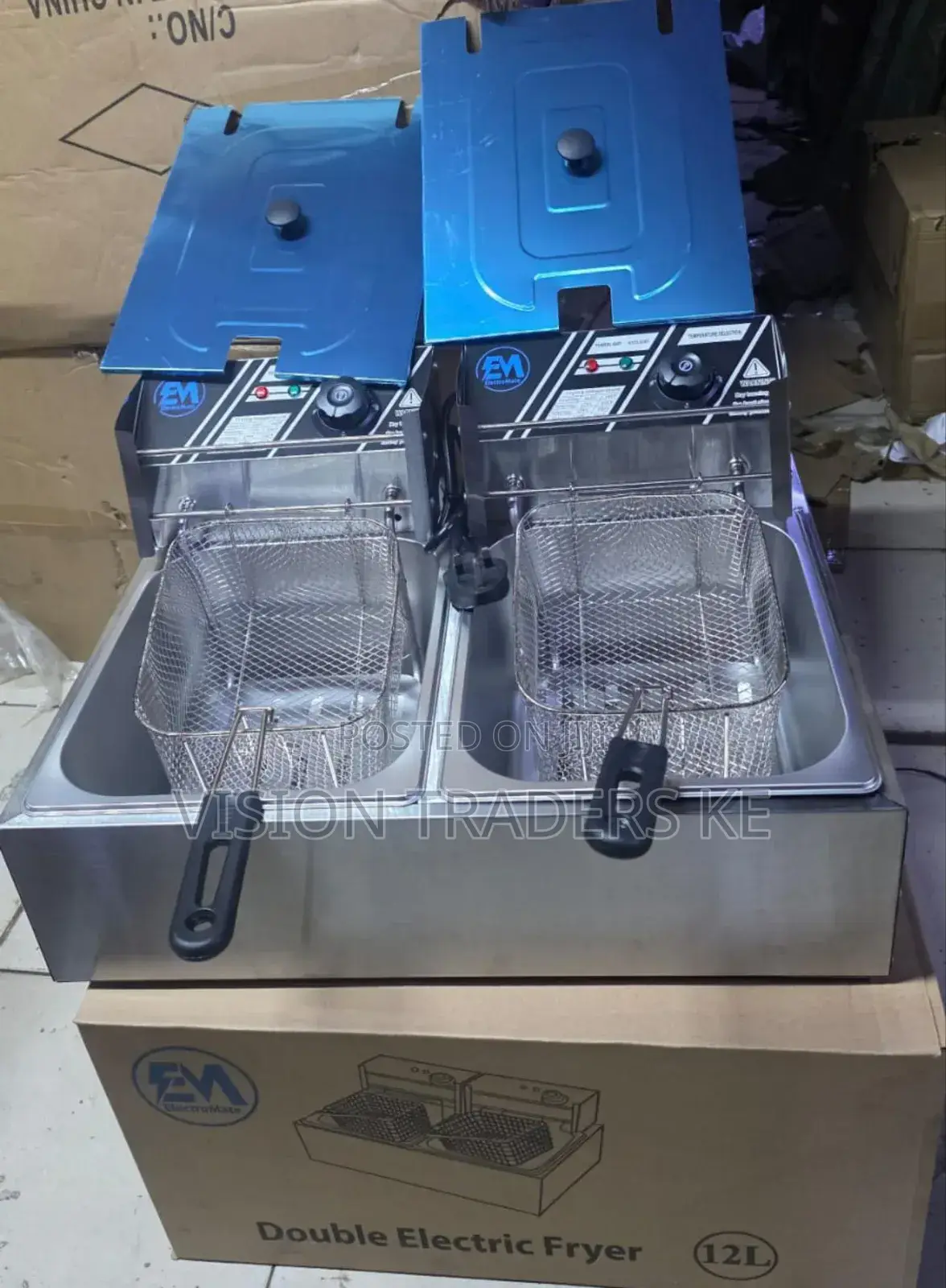 Electromate Double Deep Fryer Electromate