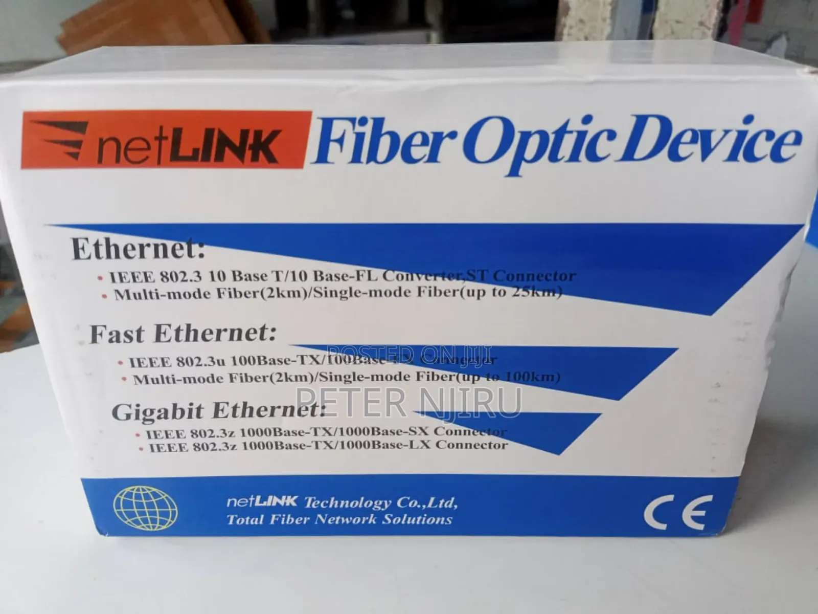Netlink Fiber Optic Device Ethernet Converter
