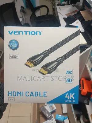 Vention Nylon Braided Hdmi Cable 10m Black Metal Type