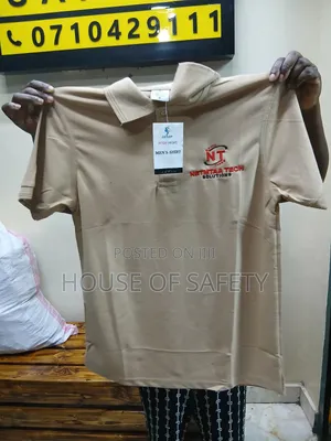 Beige Polo Tshirt Cotton