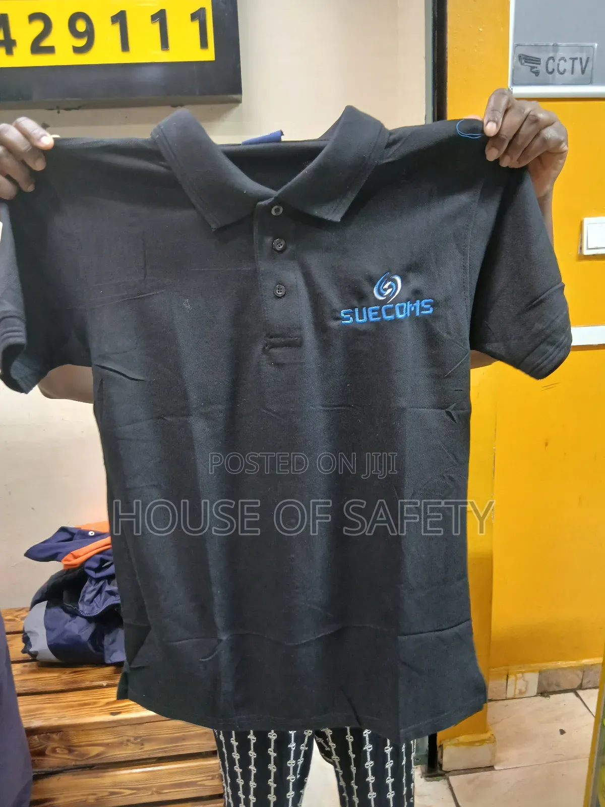 Embroidered Black Polo