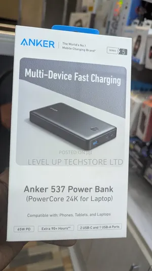 Anker 537 65w 3-Port Power Bank Powercore for Laptop